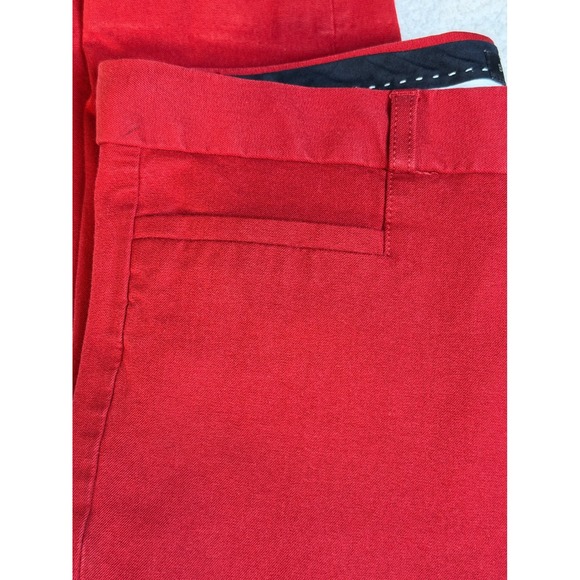 Banana Republic Sloan Red Tailored Pants Women Size 8 - Picture 5 of 8